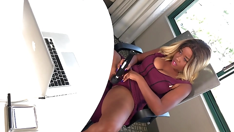 Masked and fucked by her boyfriend's big black cock