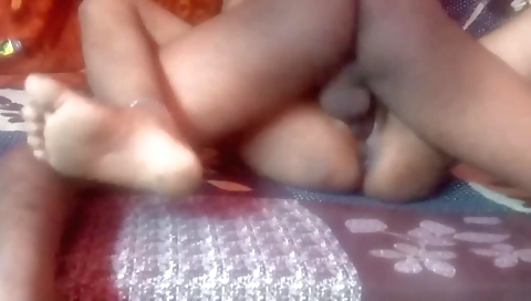 Sucking and feet in the bathroom