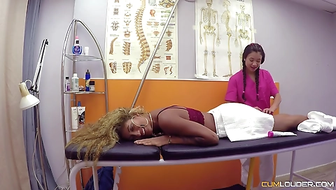 Sexy blonde girlfriend with her boyfrie tale