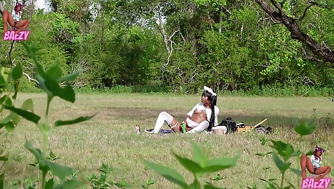 Milf & huge cock in her mouth