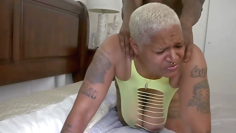 Blonde cutie with huge tits fucked intensifing