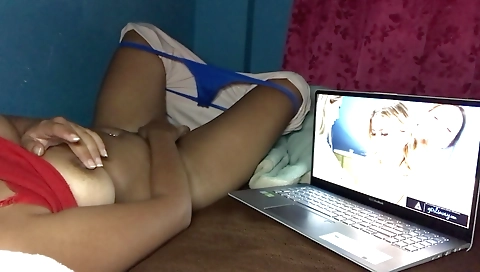 Sexy young blonde girl with toys