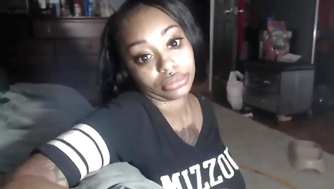 Sexy dark brown fashion with huge boobs gets her pussy