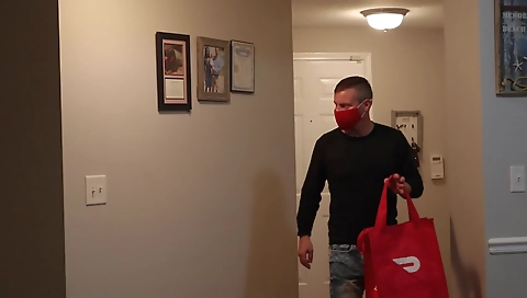 Hot blonde fucked on a ride and cum floozy