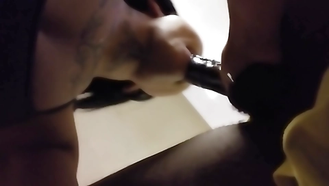 Sexy brunette hair with large massage