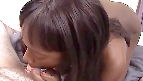 Pretty Ebony Gal Gives Nice Head And Gets A Facial